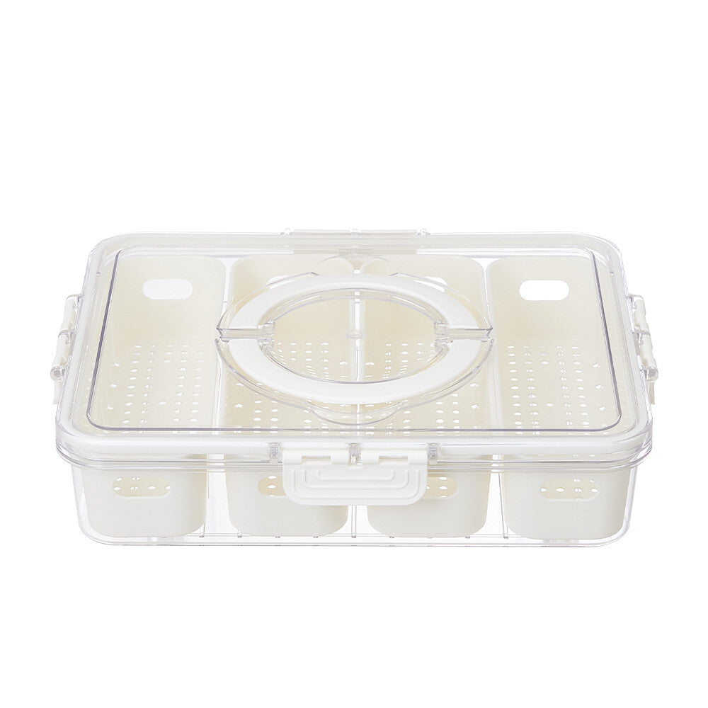 Fridge Box Holder Kitchen Cupboard Organiser Food Storage Dividers Container Lid