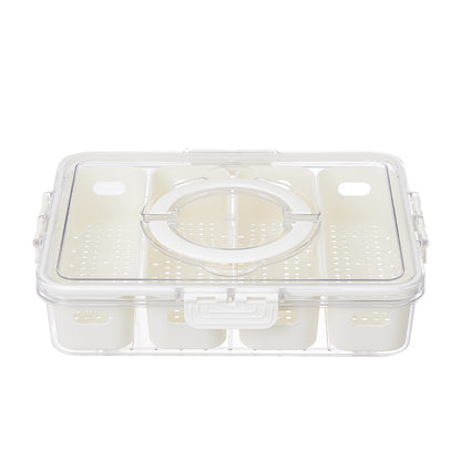 Fridge Box Holder Kitchen Cupboard Organiser Food Storage Dividers Container Lid