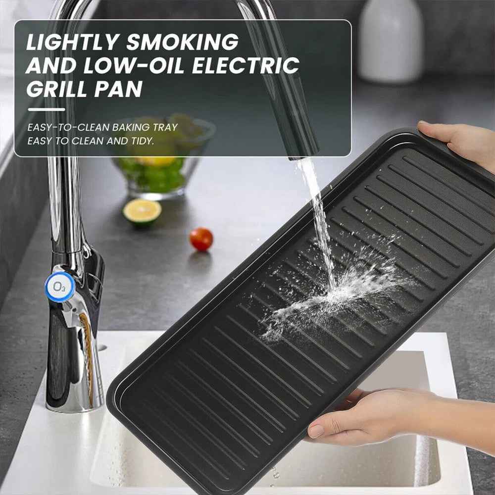 Barbecue 1500W Griddle Indoor BBQ Smokeless Convenient Hot PlateElectric Kwzwgdn