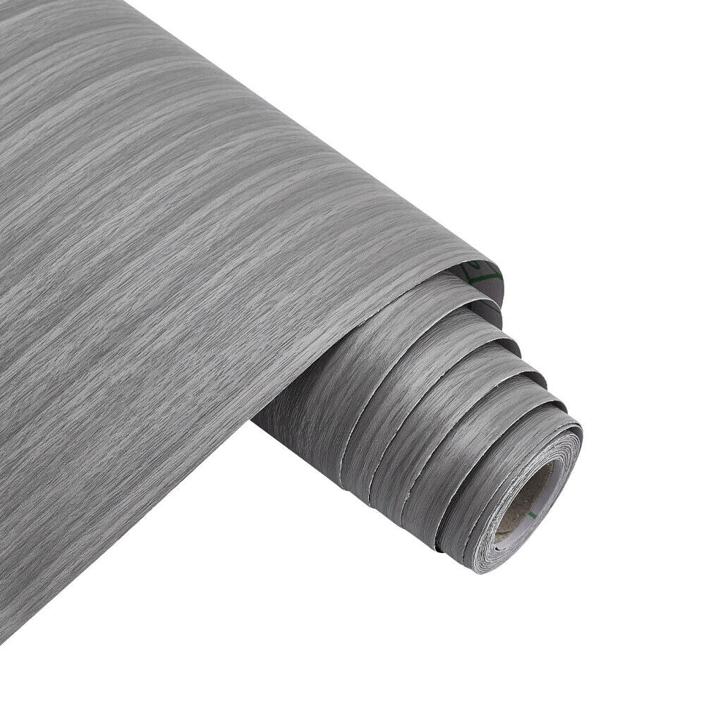 10M Wood Effect Self Adhesive Wallpaper Vinyl Film Roll Furniture Door Stickers