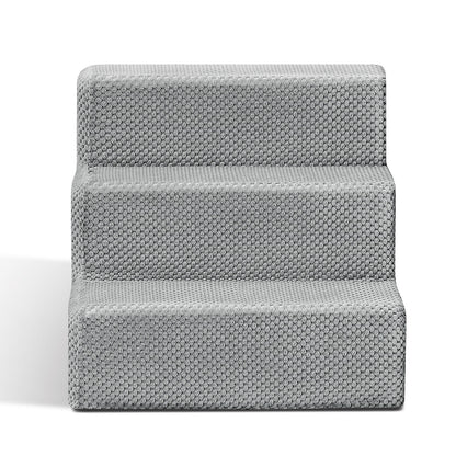 3/4/5 Steps Dog Stairs Pet For Bed Sofa Cats Ladder Ramp With Removable Cover UK