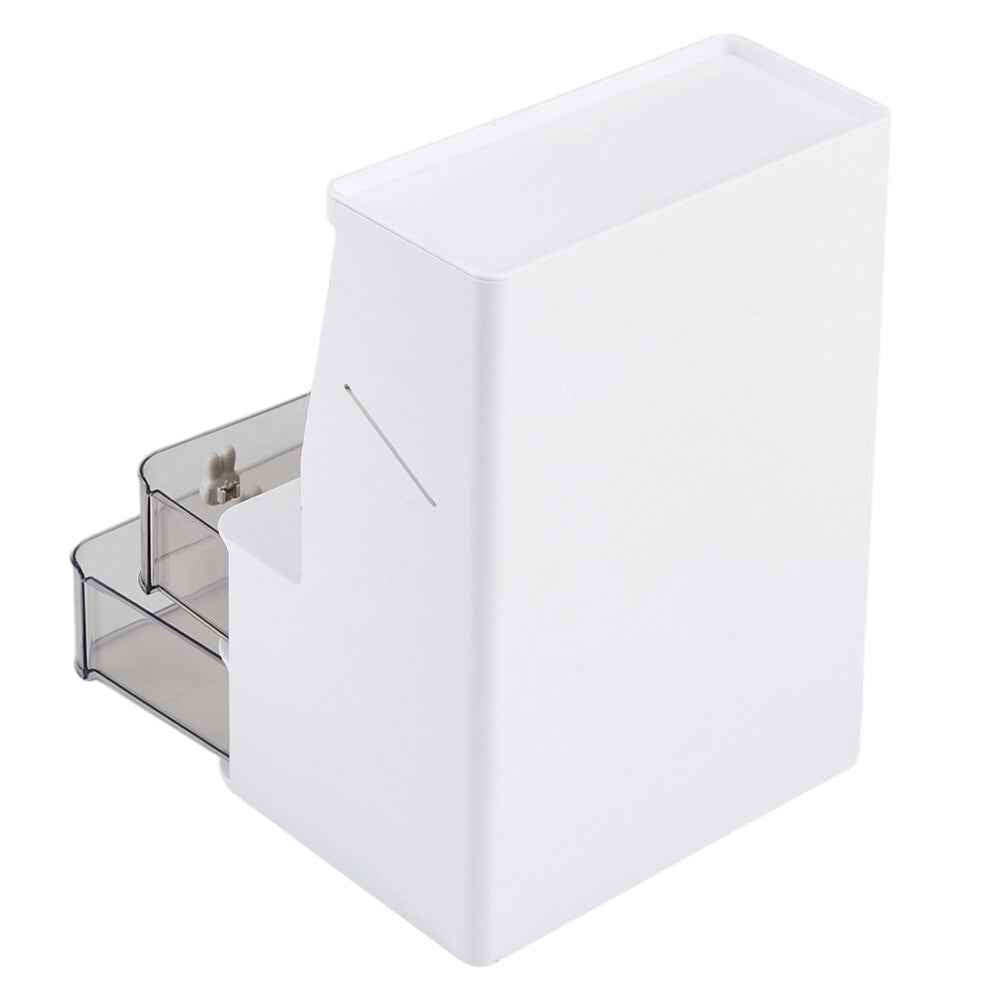 2 Drawers 6 Grids Desk Stationary Storage Box Home Office Desktop Organiser Box