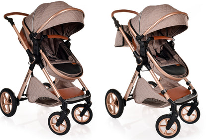 3 in 1 Pram Newborn Baby Buggy Set Travel System with Car Seat Folding Pushchair