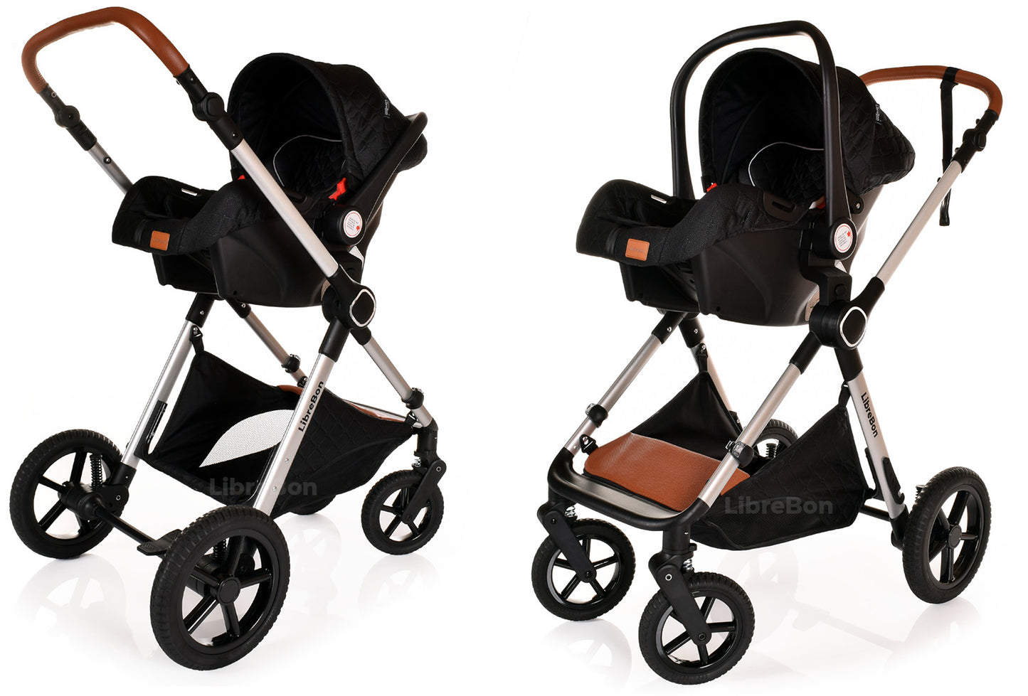 3 in 1 Pram Newborn Baby Buggy Set Travel System with Car Seat Folding Pushchair