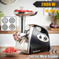 2800W Electric Meat Grinder Mincer Sausage Maker Filler Kitchen Mincing Machine