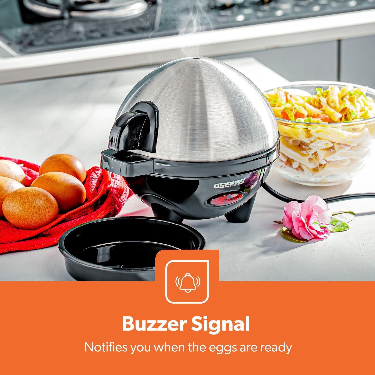 Egg Boiler Cooker Poacher Steamer Omelette Maker Boiled 7 Eggs Geepas