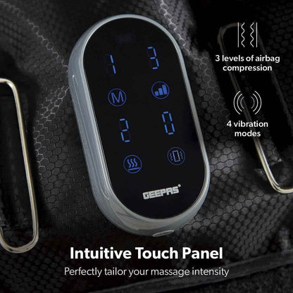 GEEPAS 2-in-1 Knee & Calf Leg Massager with Heat for Pain Relief Relaxation