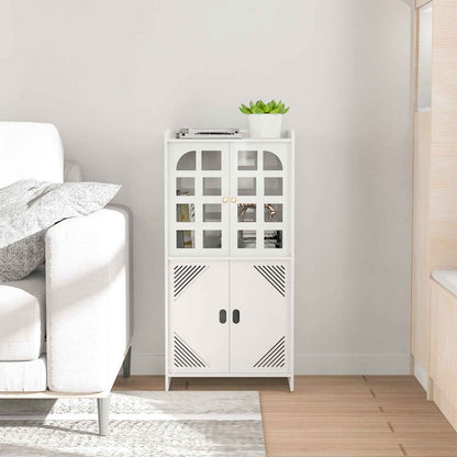 3-Type Freestanding Waterproof Bathroom Cupboard Storage Cabinet with Door White