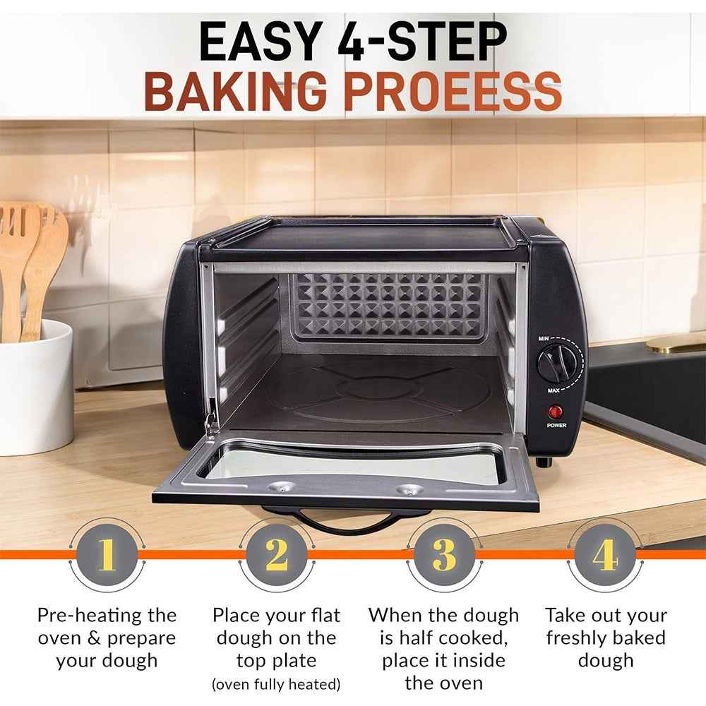 2100W Mini Tandoor Oven Chapati Roti Lahmacun Manakish Pizza Naan Bread Maker