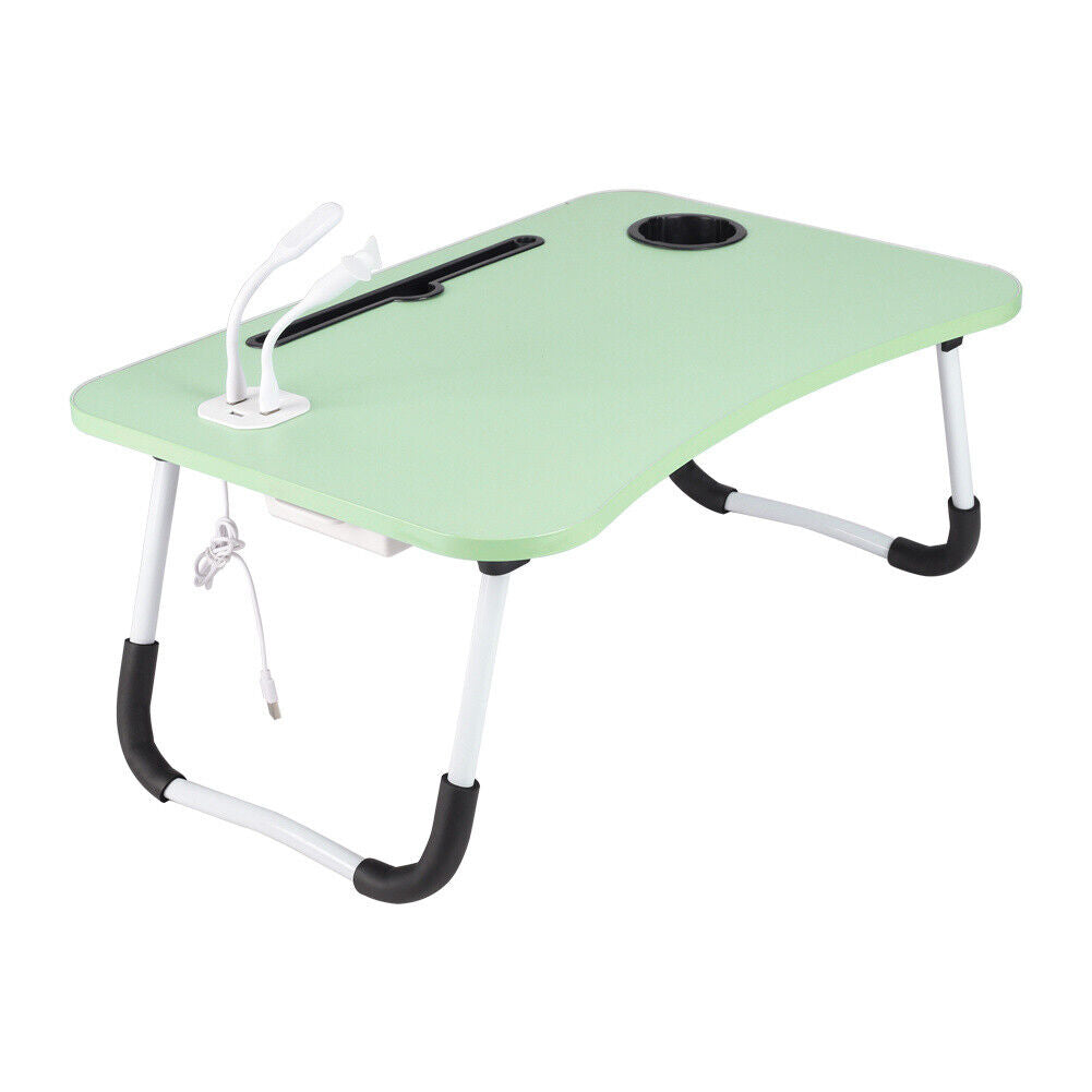 Folding Laptop Bed Table Sofa Breakfast Tray Portable Computer Lap Desk Stand