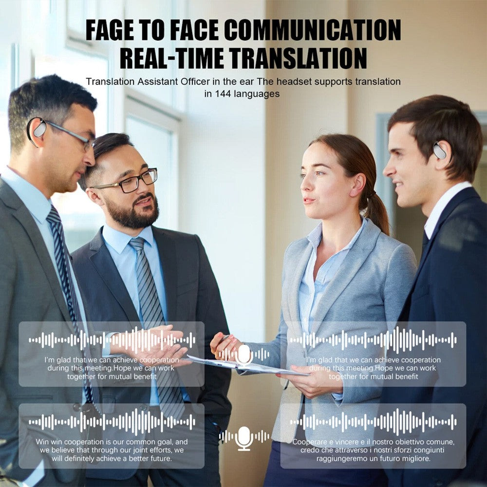 144+ Language AI Translator Earbuds Wireless Bluetooth 5.4 Headphones For iOS UK