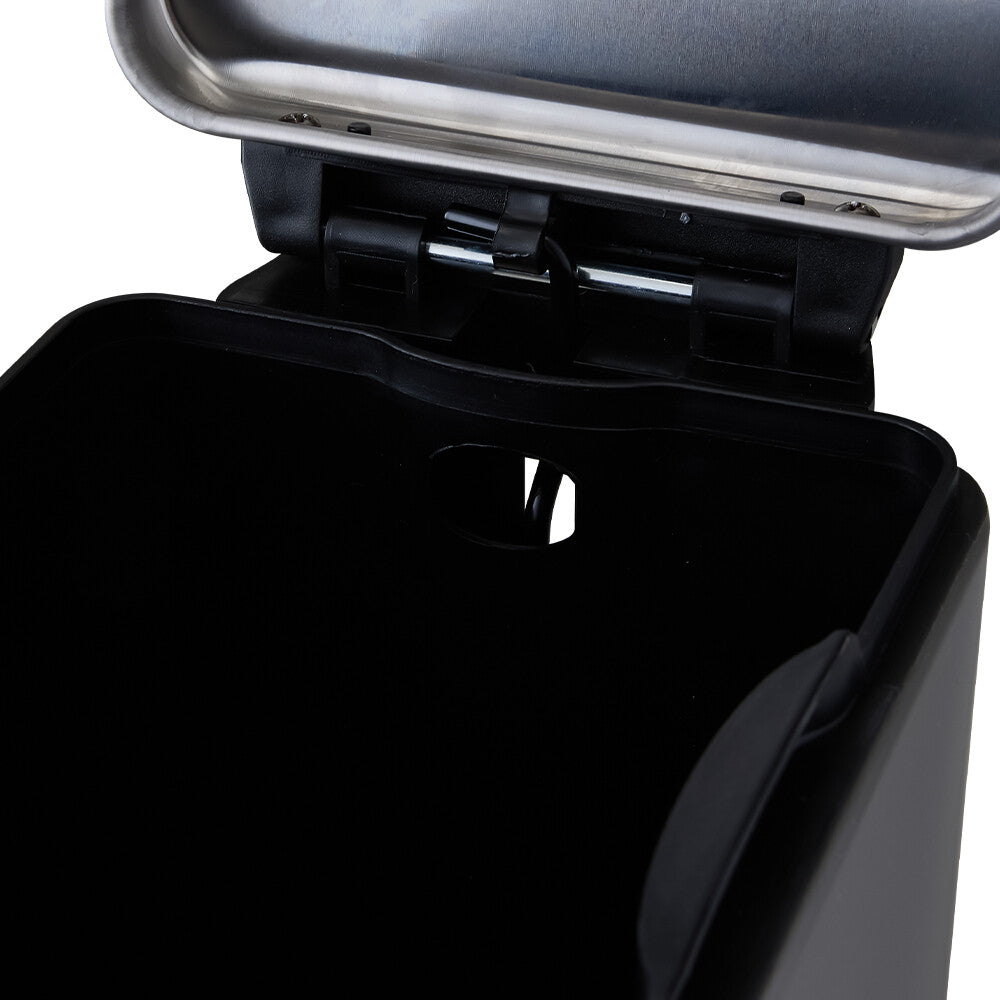 Pedal Bin Dustbin Stainless Steel Waste w/Bucket & Removable Lid Kitchen Bedroom
