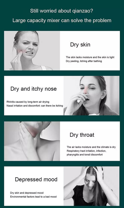 2000ML USB Air Humidifier Double Spray Essential Oil Aromatherapy Diffuser - Ceenaz Store