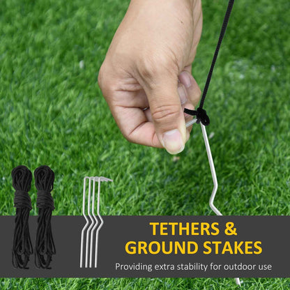 Halloween Decoration 2.4m Inflatable Ghost Tree with Pumpkins and 6 LED