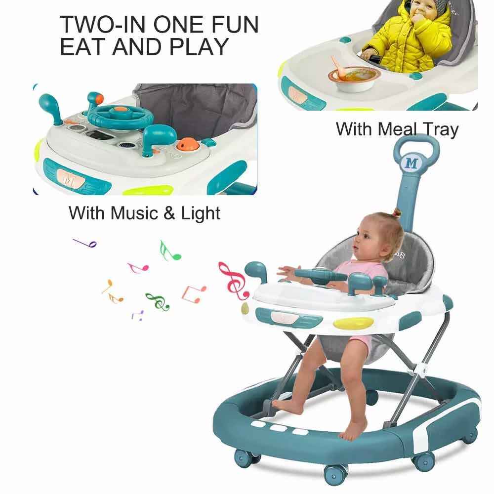 Baby Walker/Rocker Bouncer First Steps Push Along Activity Music Ride On Car.UK
