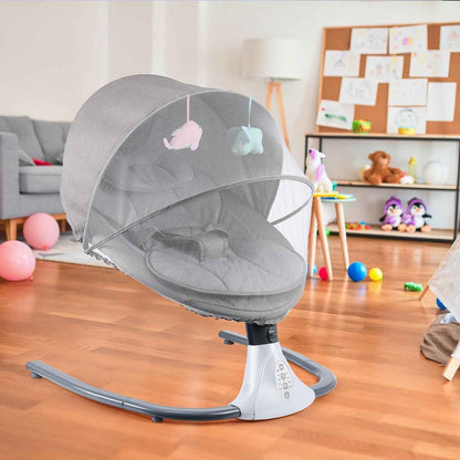 OYAJIA Bluetooth Electric Baby Swing Infant Cradle Bouncer Rocker Chair w/ Yaotu