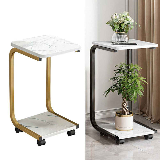 2 Tier Mobile Plant Stand Home Indoor Decor Vase Flower Pot Planter Display Rack