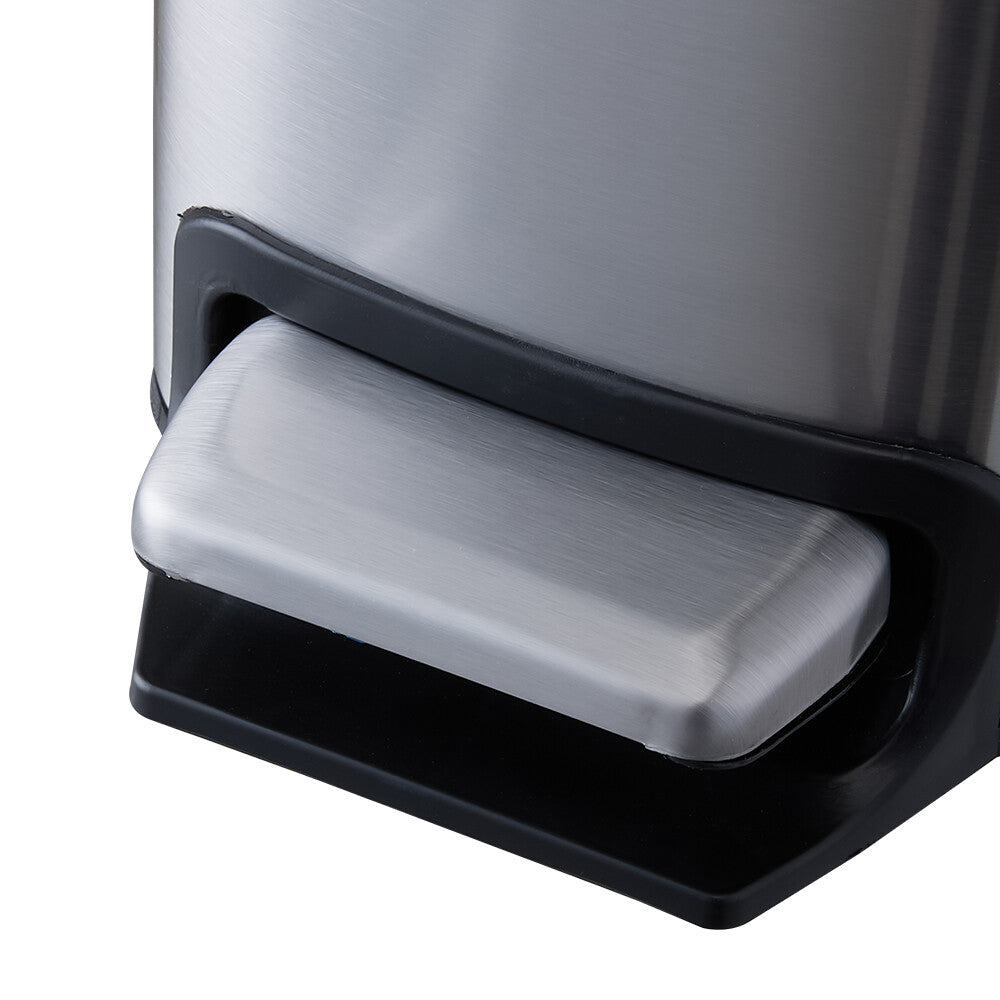 Pedal Bin Dustbin Stainless Steel Waste w/Bucket & Removable Lid Kitchen Bedroom