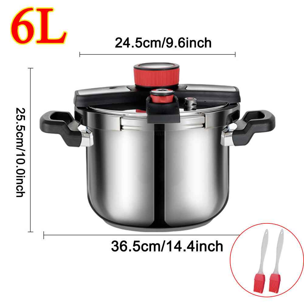 HINSINC 6L Pressure Cooker aluminum Pressure Cooker Kitchen Catering Cookware