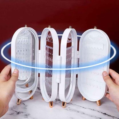 Large Jewellery Organiser Box Earrings Necklaces Bracelets Jewelry Display Shelf