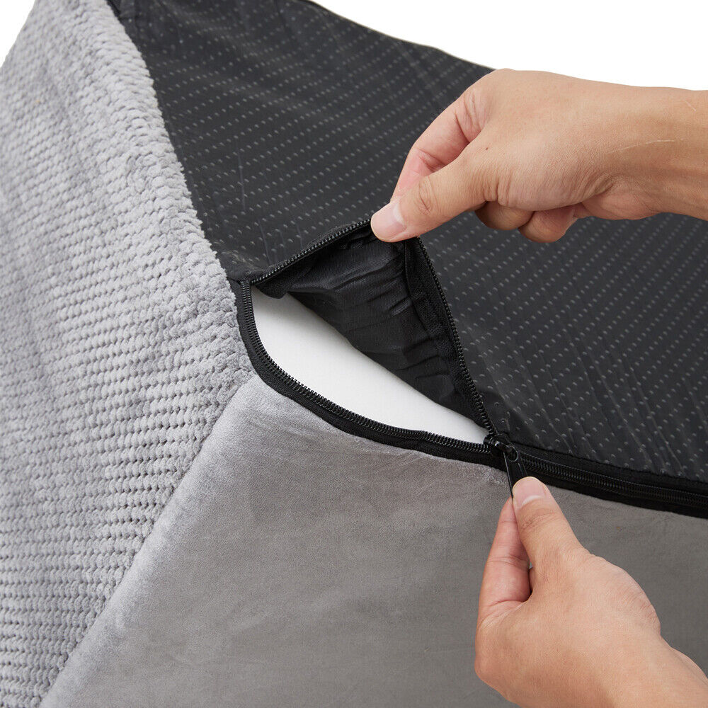 3/4/5 Steps Dog Stairs Pet For Bed Sofa Cats Ladder Ramp With Removable Cover UK