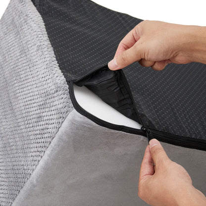 3/4/5 Steps Dog Stairs Pet For Bed Sofa Cats Ladder Ramp With Removable Cover UK