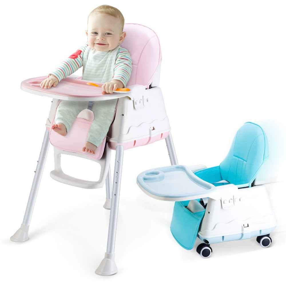 Adjustable 3-In-1 Baby Highchair Infant High Feeding Seat Toddler Table Chair UK
