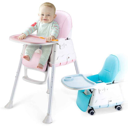 Adjustable 3-In-1 Baby Highchair Infant High Feeding Seat Toddler Table Chair UK