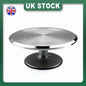 Cake Turntable 12'' Aluminum Cake Revolving Stand Holder Cake Baking Tool-UK