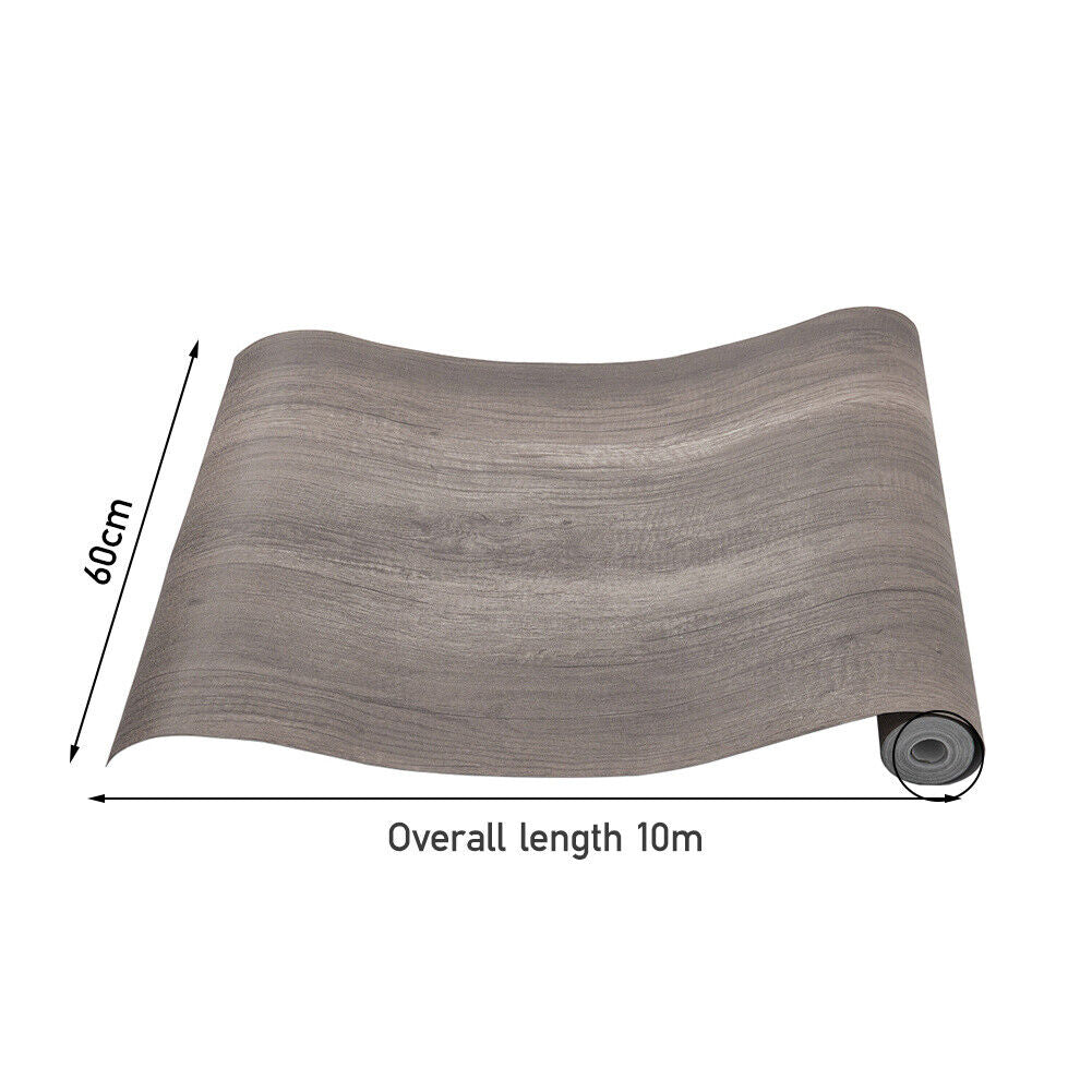 10M Wood Effect Self Adhesive Wallpaper Vinyl Film Roll Furniture Door Stickers