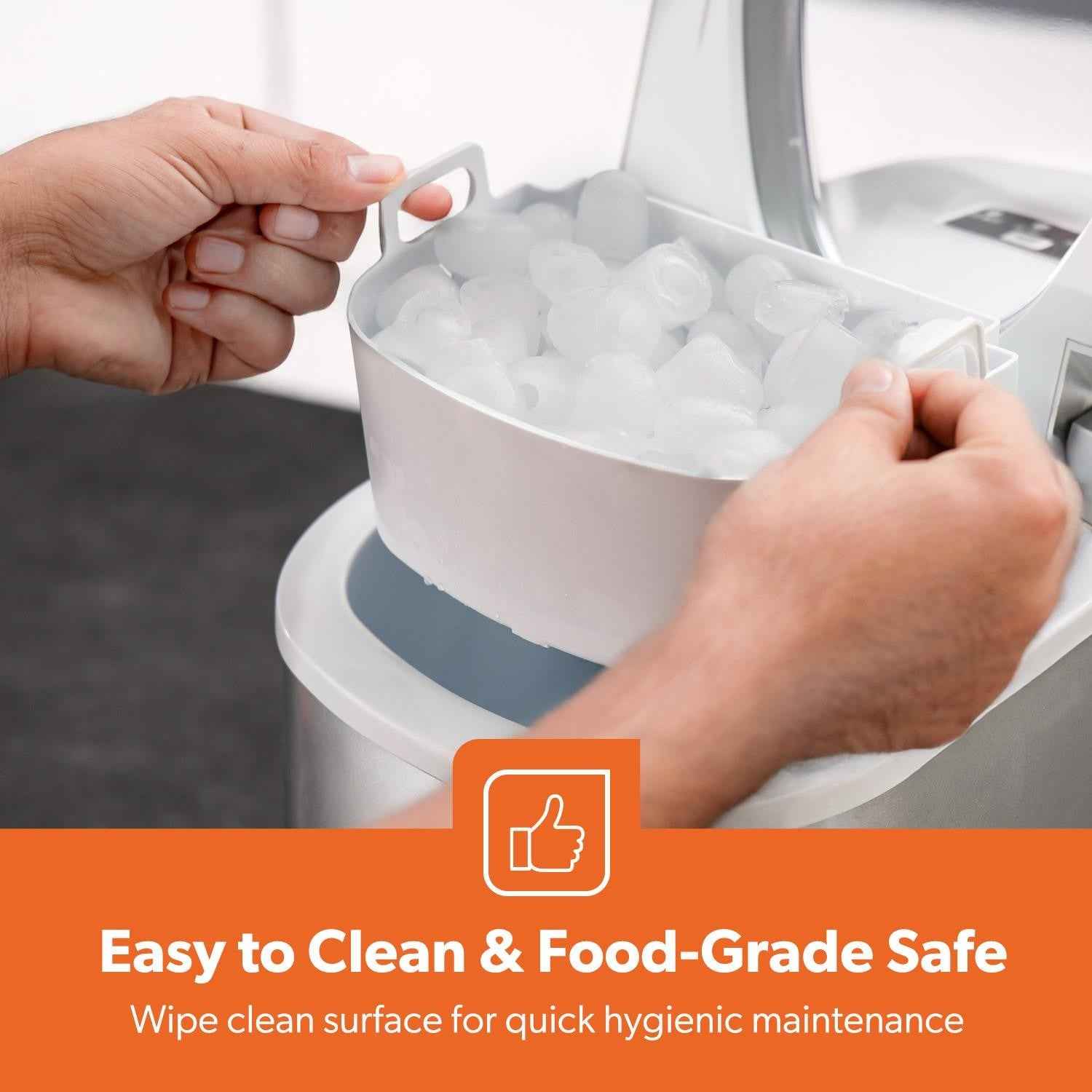 Countertop Ice Cube Maker Machine 2.2L Electric Fast Automatic Portable Geepas