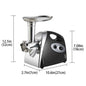 2800W Electric Meat Grinder Mincer Sausage Maker Filler Home w/3 Grinding Plates
