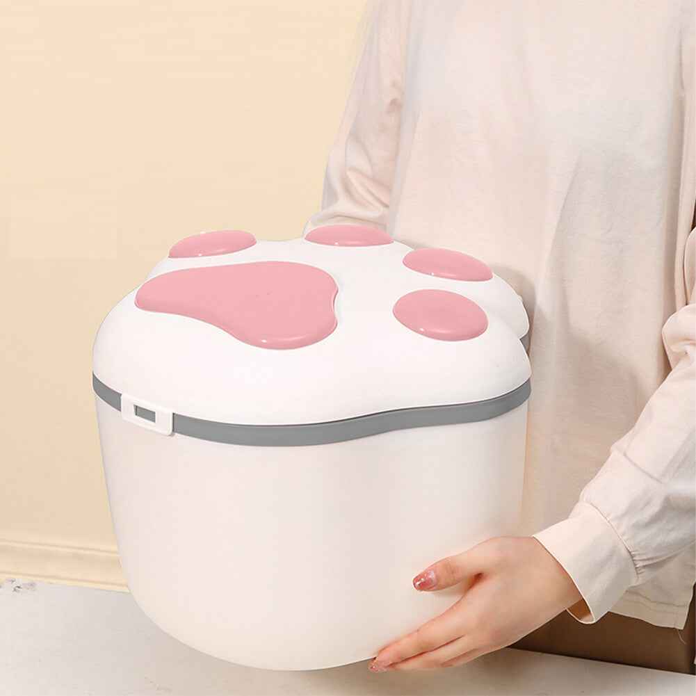 Food Storage Container Dog Cat Pet Animal Dry Food Cereal Dispenser Box with Lid