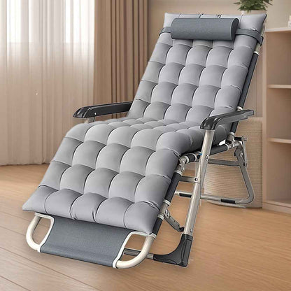 Outdoor Reclining Zero Gravity Chair Extra Wide Adjustable Garden Sun Lounger UK