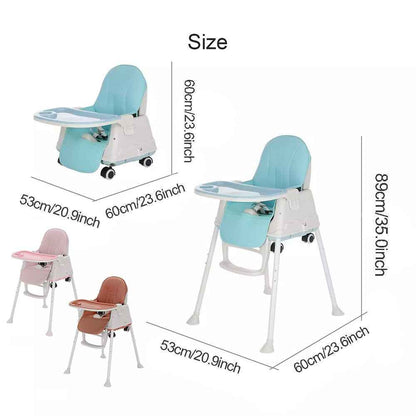 Adjustable 3-In-1 Baby Highchair Infant High Feeding Seat Toddler Table Chair UK