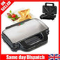 Toastie Maker 2 Slice Sandwich Toaster Non-Stick Machine Easy Clean 900W New UK