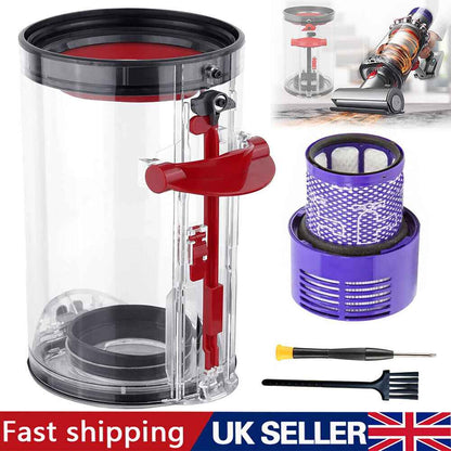 Dyson V10 Dust Bin Canister & Filter SV12 Big Container Bucket Absolute Vacuum
