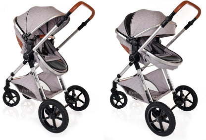 3 in 1 Pram Newborn Baby Buggy Set Travel System with Car Seat Folding Pushchair