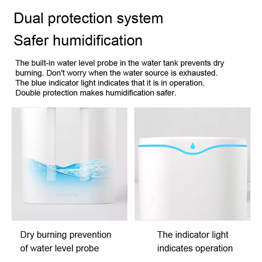 2000ML USB Air Humidifier Double Spray Essential Oil Aromatherapy Diffuser - Ceenaz Store