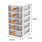 3/4/5 Small Plastic Drawer Storage Tower Organizer Box Office Desktop Tabletop