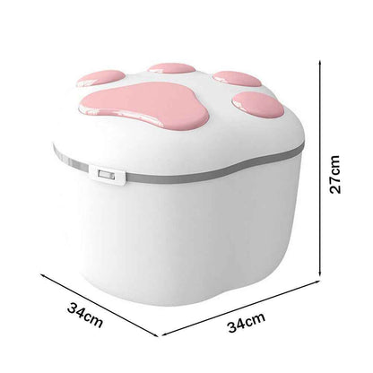 Food Storage Container Dog Cat Pet Animal Dry Food Cereal Dispenser Box with Lid