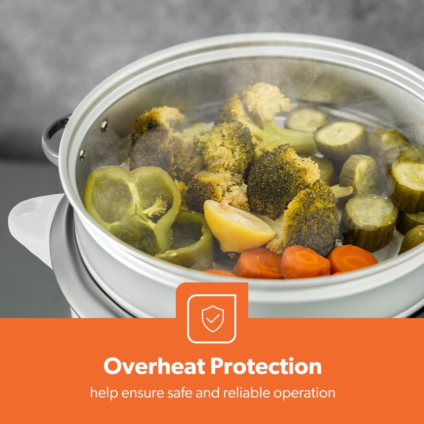 GEEPAS Electric Rice Cooker Steamer Pot 3 in 1 Cooking Non Stick Keep Warm