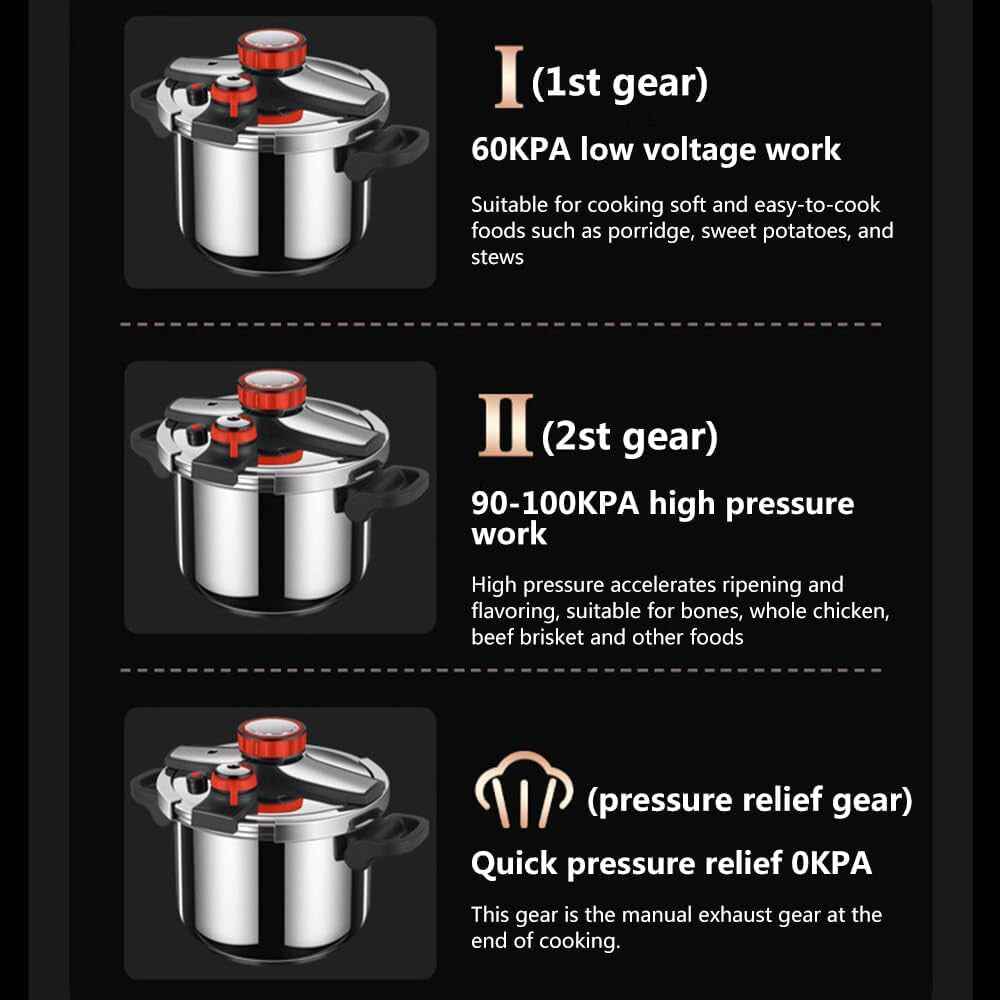 HINSINC 6L Pressure Cooker aluminum Pressure Cooker Kitchen Catering Cookware