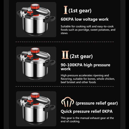 HINSINC 6L Pressure Cooker aluminum Pressure Cooker Kitchen Catering Cookware