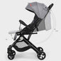 Portable Baby Stroller One-Hand Folding Pushchair W/Adjustable Backrest
