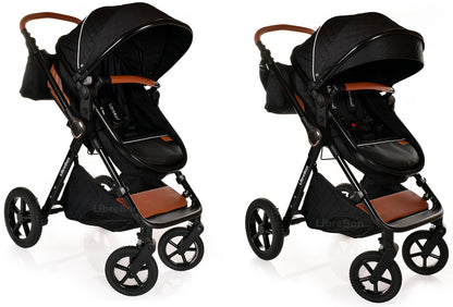 3 in 1 Pram Newborn Baby Buggy Set Travel System with Car Seat Folding Pushchair