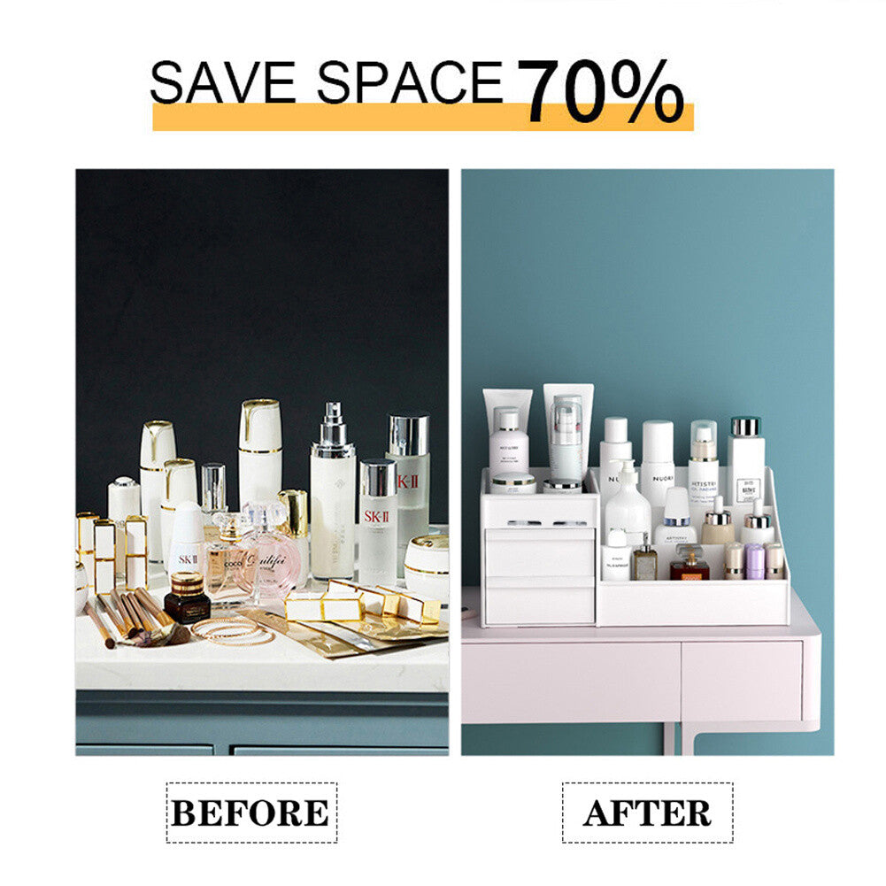 Bedroom Dressing Table Makeup Cosmetics Organiser Home Desktop Tidy Storage Box