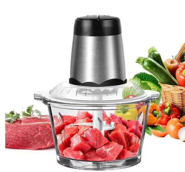 Electric Food Chopper 2Litre 300W Vegetable Chopper Food Processor Meat Grinder