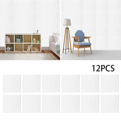 12x Self-adhesive Acoustic Wall Panel Tiles Studio Sound Proofing Insulation Pad