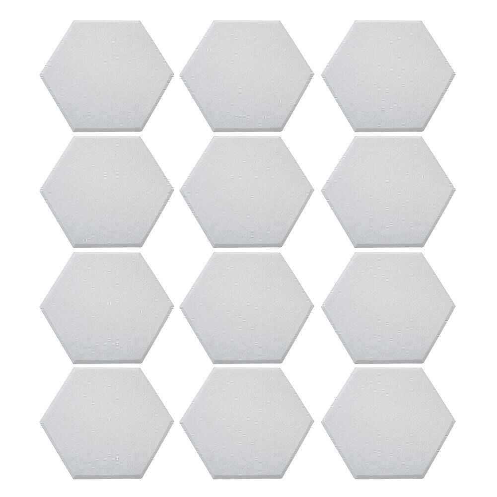 12x Self-adhesive Acoustic Wall Panel Tiles Studio Sound Proofing Insulation Pad